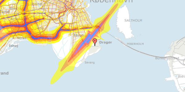 Trafikstøjkort på Hf. Maglebylund 1, 2791 Dragør