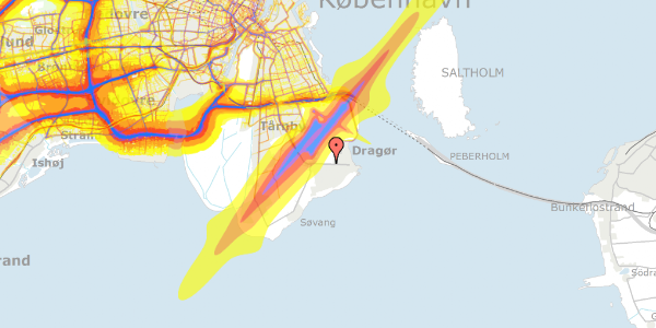 Trafikstøjkort på Hf. Maglebylund 2, 2791 Dragør