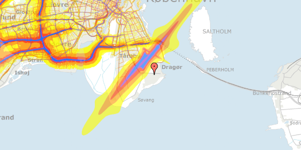 Trafikstøjkort på Hf. Maglebylund 20, 2791 Dragør