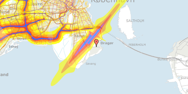 Trafikstøjkort på Hf. Maglebylund 59, 2791 Dragør