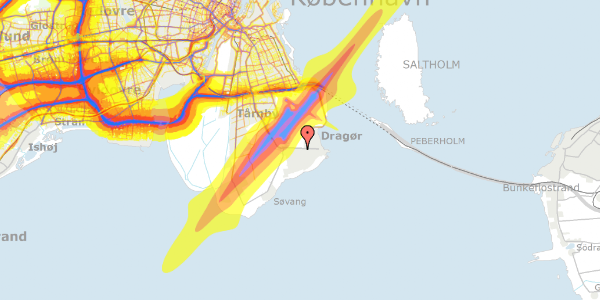 Trafikstøjkort på Hf. Maglebylund 69, 2791 Dragør