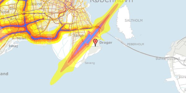 Trafikstøjkort på Hf. Maglebylund 109, 2791 Dragør