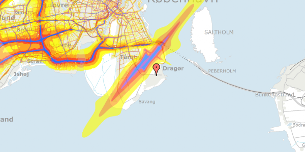 Trafikstøjkort på Hf. Maglebylund 130, 2791 Dragør