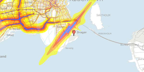 Trafikstøjkort på Hf. Maglebylund 131, 2791 Dragør