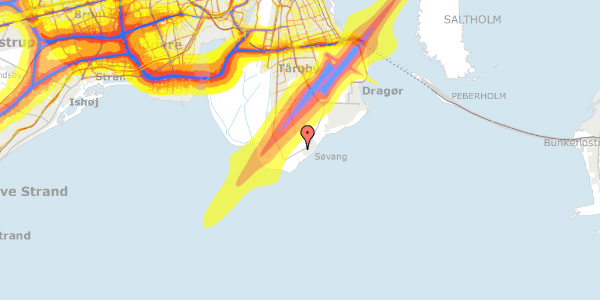 Trafikstøjkort på Vibevej 12, 2791 Dragør