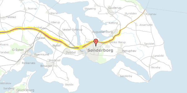 Trafikstøjkort på Stenager 17B, 6400 Sønderborg