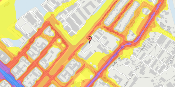 Trafikstøjkort på Overgaden Oven Vandet 62B, kl. 2, 1415 København K