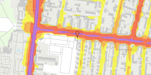 Trafikstøjkort på Frederiksberg Alle 63, st. , 1820 Frederiksberg C