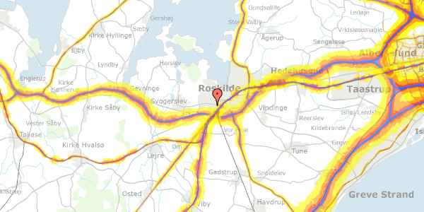 Trafikstøjkort på Hf. Solvang Nord 79, 4000 Roskilde