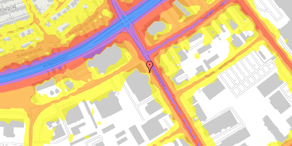 Trafikstøjkort på Rødegårdsvej 199, 1. , 5230 Odense M