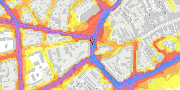 Trafikstøjkort på Ansgargade 30, 3. th, 5000 Odense C