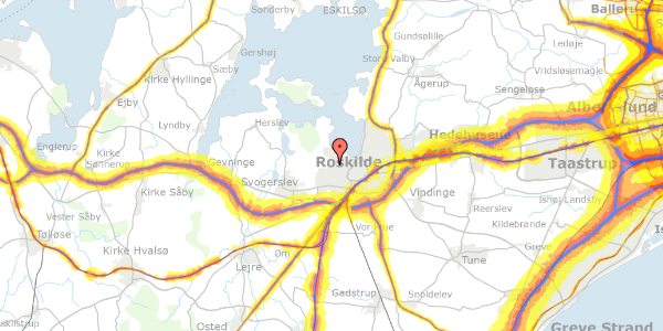 Trafikstøjkort på Rørmosen 67, 4000 Roskilde