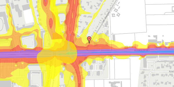 Trafikstøjkort på Hf. Dalgas 3, 2000 Frederiksberg