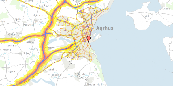 Trafikstøjkort på Skovbrynet 5G, 8000 Aarhus C