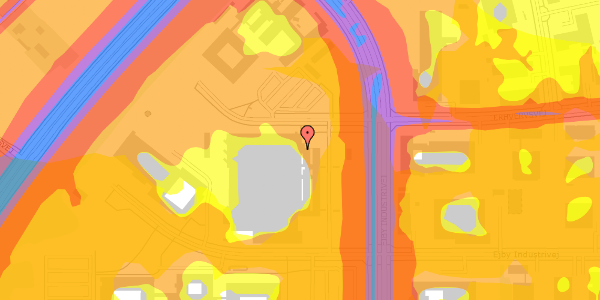 Trafikstøjkort på Ejby Industrivej 113, 2600 Glostrup