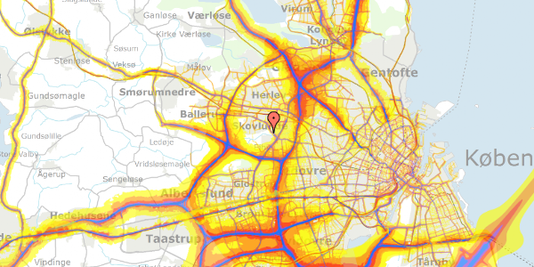 Trafikstøjkort på Vester Hanevad 54, 2740 Skovlunde