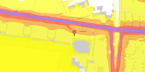 Trafikstøjkort på Høje Gladsaxe Torv 2, st. , 2860 Søborg