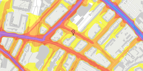 Trafikstøjkort på Bragesgade 26E, 1. , 2200 København N