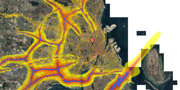 Trafikstøjkort på Falkoner Alle 114C, st. th, 2000 Frederiksberg