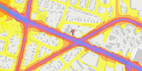 Trafikstøjkort på Frederikssundsvej 322B, 1. mf, 2700 Brønshøj