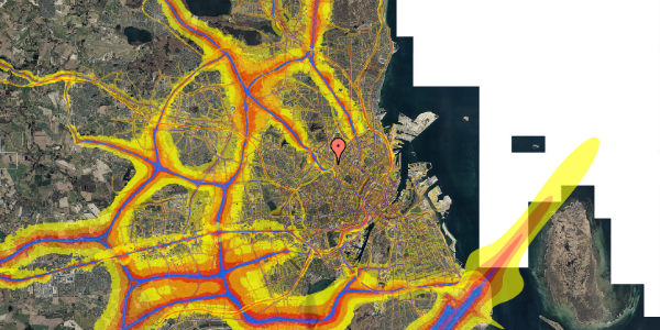 Trafikstøjkort på Hejrevej 38, 2. tv, 2400 København NV