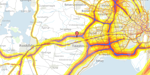 Trafikstøjkort på Helgeshøj Alle 36, 1. , 2630 Taastrup