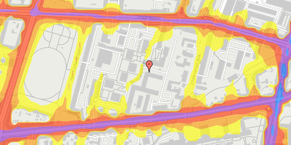 Trafikstøjkort på Nimbusparken 26, 1. 9, 2000 Frederiksberg