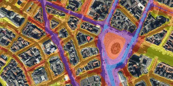 Trafikstøjkort på Hovedvagtsgade 6, 1. , 1103 København K