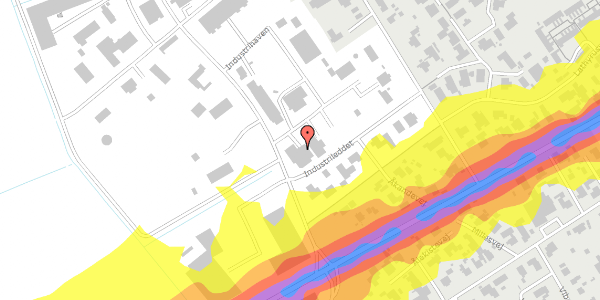 Trafikstøjkort på Industrihaven 2, 3300 Frederiksværk