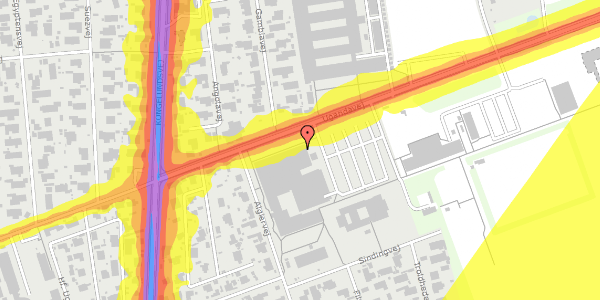 Trafikstøjkort på Ugandavej 111, 1. , 2770 Kastrup