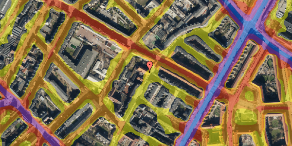 Trafikstøjkort på Thorsgade 65, 1. 107, 2200 København N