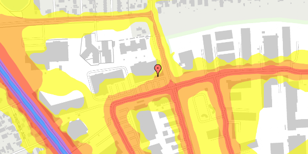 Trafikstøjkort på Kirstinehøj 58C, 1. , 2770 Kastrup