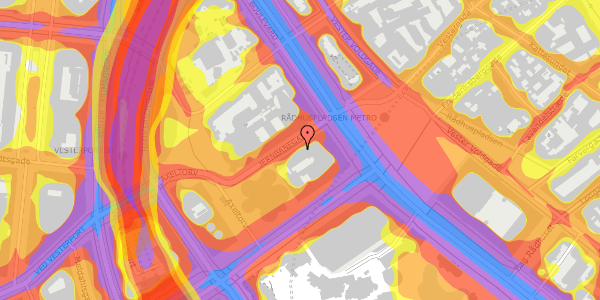 Trafikstøjkort på Jernbanegade 3, 1608 København V