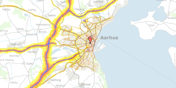 Trafikstøjkort på Ceres Allé 14, kl. , 8000 Aarhus C