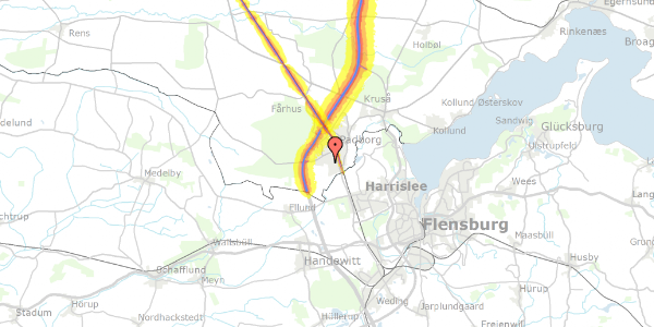 Trafikstøjkort på Frøslevvej 77, 6330 Padborg