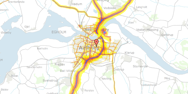 Trafikstøjkort på Plateauet 1, st. th, 9000 Aalborg