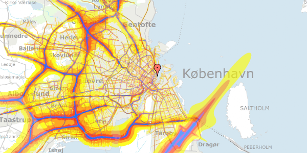 Trafikstøjkort på Store Kongensgade 68A, 3. , 1264 København K