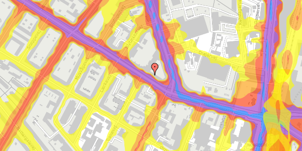 Trafikstøjkort på Frederikssundsvej 32, 2400 København NV