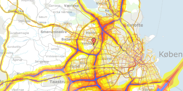 Trafikstøjkort på Vester Hanevad 49, 2740 Skovlunde