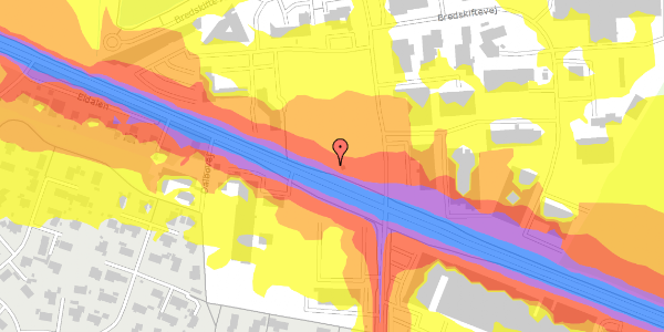 Trafikstøjkort på Viborgvej 286, 8210 Aarhus V