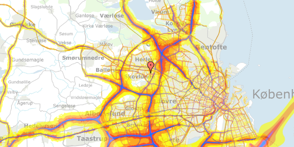 Trafikstøjkort på Literbuen 10A, 2. , 2740 Skovlunde