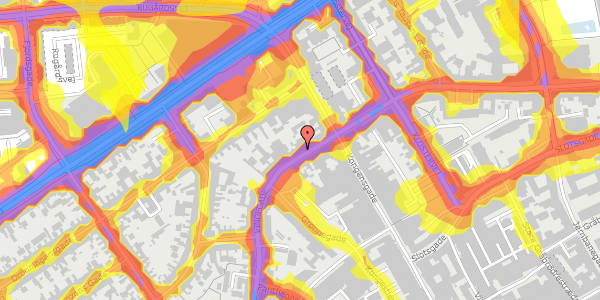 Trafikstøjkort på Vindegade 59, 1. , 5000 Odense C