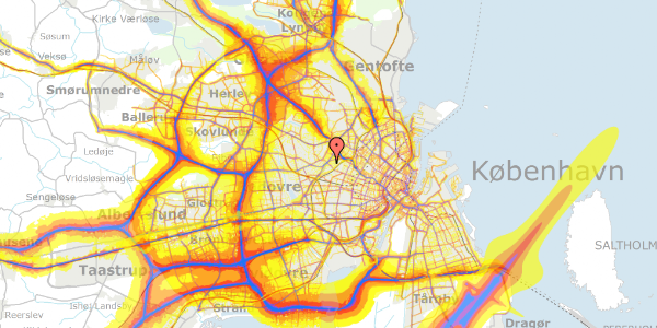 Trafikstøjkort på Godthåbsvej 213, 2720 Vanløse