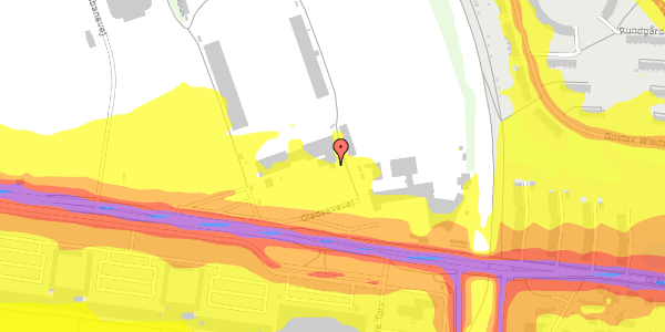 Trafikstøjkort på Gladsaxevej 200, 2860 Søborg