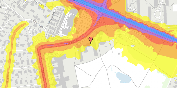 Trafikstøjkort på Bybjergvej 11, st. 121, 2740 Skovlunde