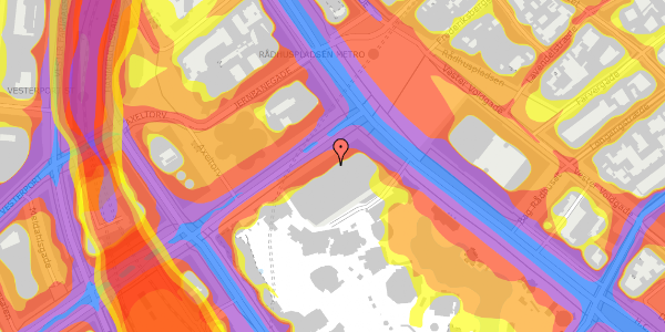 Trafikstøjkort på Vesterbrogade 1D, 1620 København V