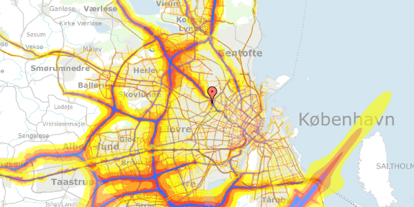 Trafikstøjkort på Solkrogen 10, 2700 Brønshøj