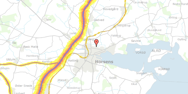 Trafikstøjkort på Haveselskab Af 1916 37, 8700 Horsens