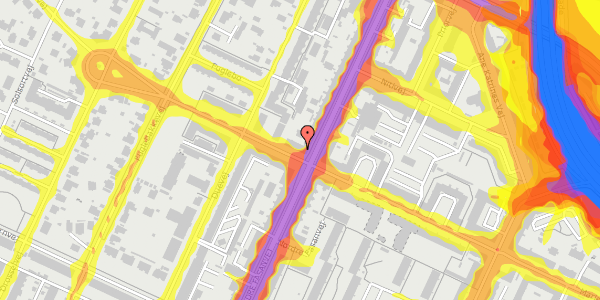 Trafikstøjkort på Mariendalsvej 58, 2000 Frederiksberg