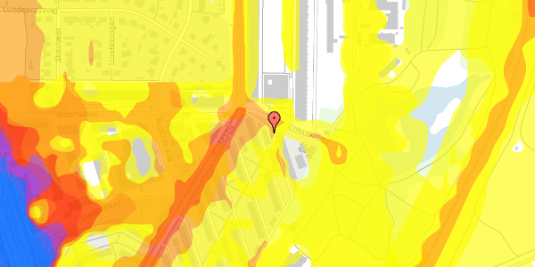 Trafikstøjkort på Ryparken 186F, 2100 København Ø